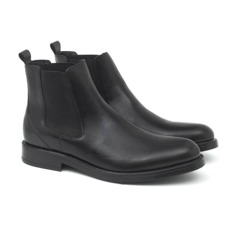 bottines chelsea en cuir noir PRASOV-NEGRO