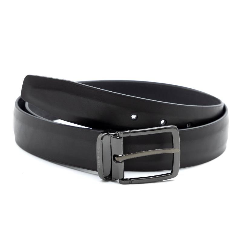 black leather belt B-BLUNET-NEGRO