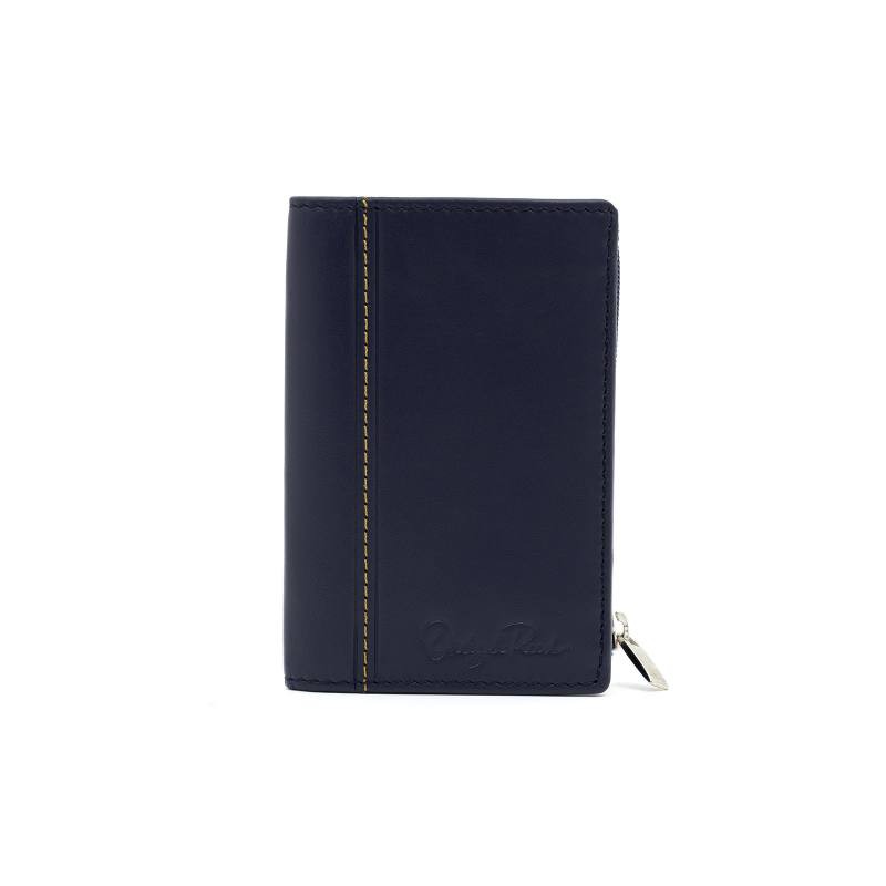 blue leather wallet AC-LYON-803-AZUL