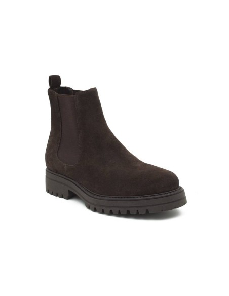 brown suede chelsea boots SALMOR-MARRON