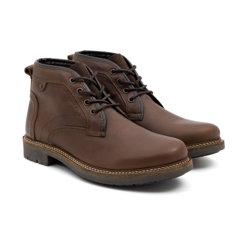 brown suede boots SAULO-MARRON