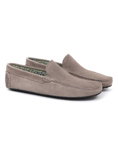 grey suede moccasin SEMISA-MUD