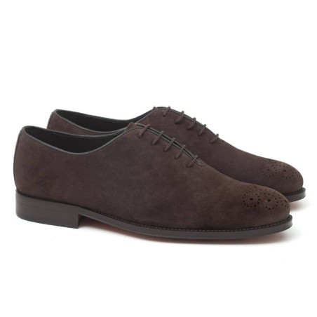 brown suede oxford shoes SENTAMEN-MARRON