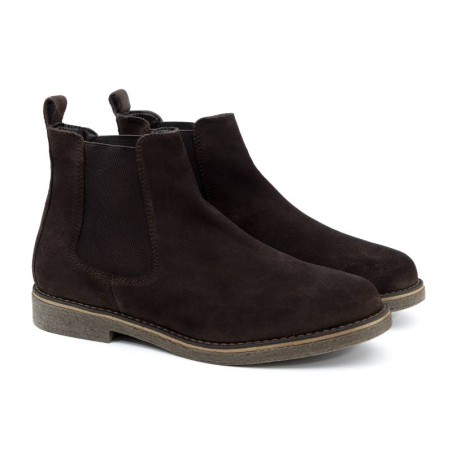 bottines chelsea suède marron SERITAGE-BROWN