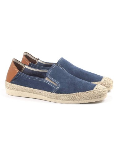 blue leather espadrille SEVI-JEANS