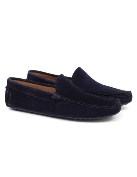 Mocasín de ante afelpado color azul SORMIN-NAVY