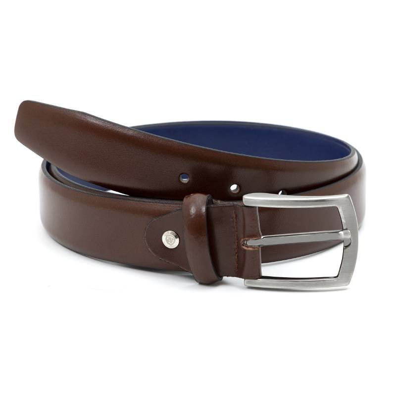 light brown leather belt B-CRONI-CUERO