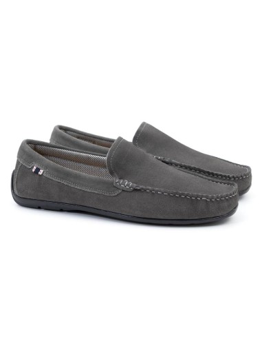 Mocasín de ante de piso antideslizante color gris SUPRIMAN-GREY