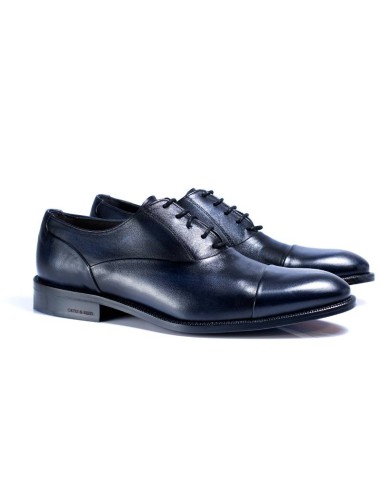 blue leather oxford shoes TENAMIL-NAVY