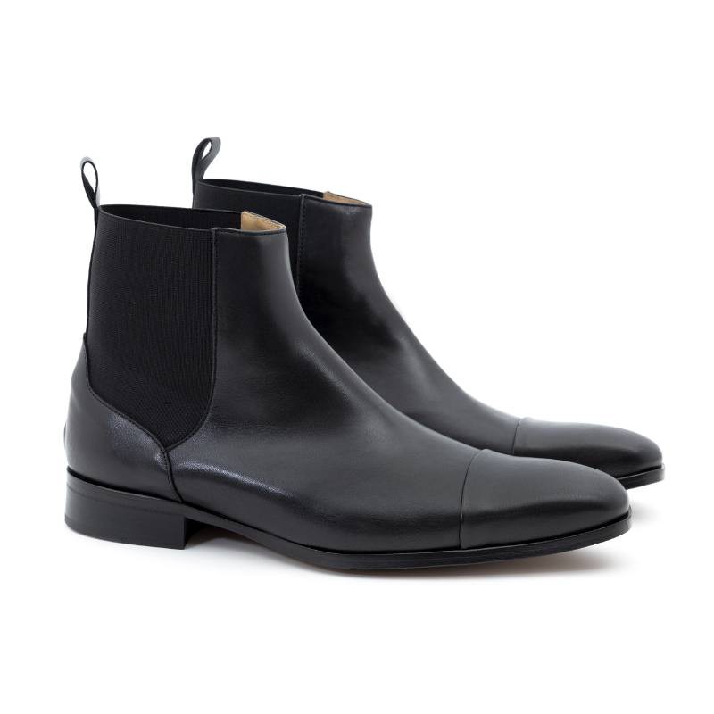 bottines chelsea en cuir noir TONKEMIL-NEGRO