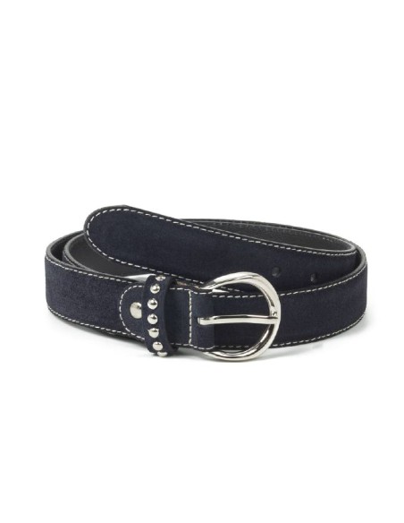 blue suede women's belt WB-SIREN-NAVY