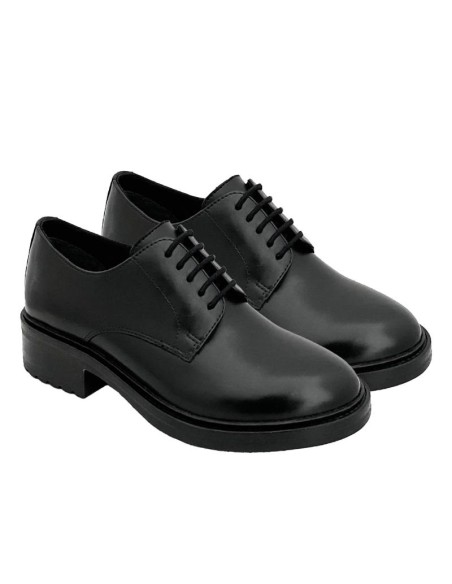 chaussures élégantes pour femmes en cuir noir W-CLAIRMAN-BLACK