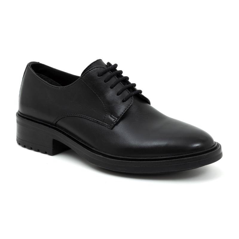 chaussures élégantes pour femmes en cuir noir W-CLAIROR-BLACK