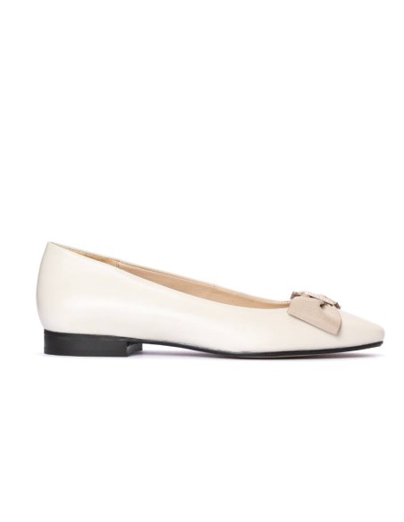 beige leather Dressing Shoes W-MELI-IVORY