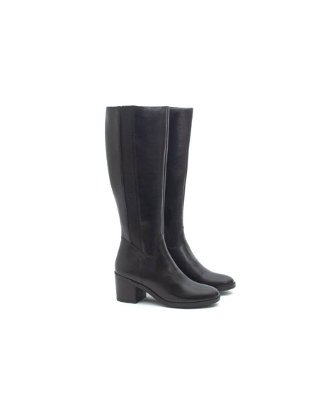 Botas de mujer de piel difuminado color negro W-NADMEN-NEGRO