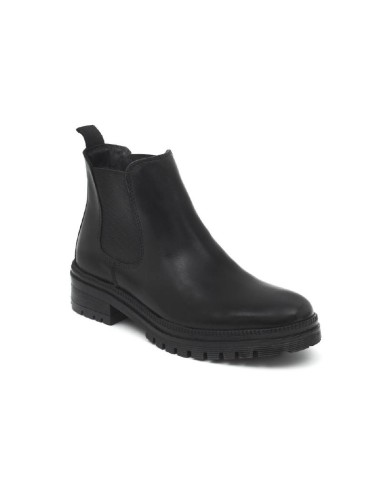 black leather women's ankle boots W-NAIROBI-NEGRO