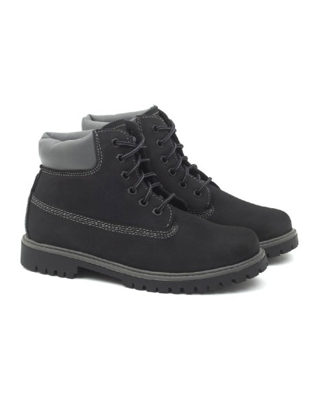 bottines pour femmes nubuck noir W-NELOR-BLACK