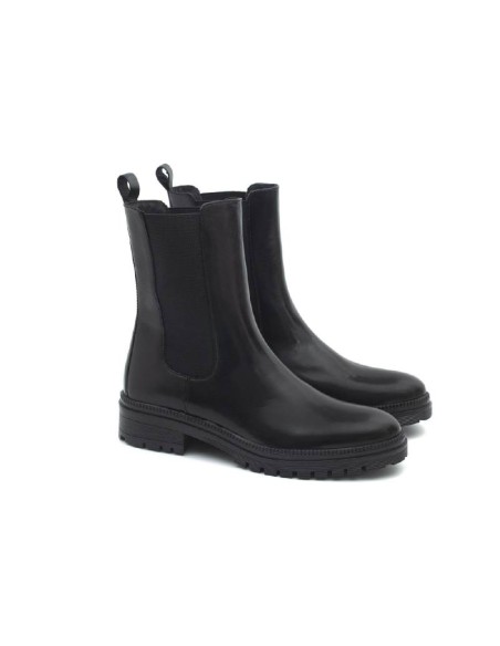 bottines pour femmes en cuir noir W-NOWSER-NEGRO