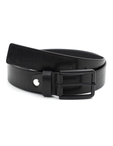 Ceinture en cuir noir B-LEBILOR-BLACK