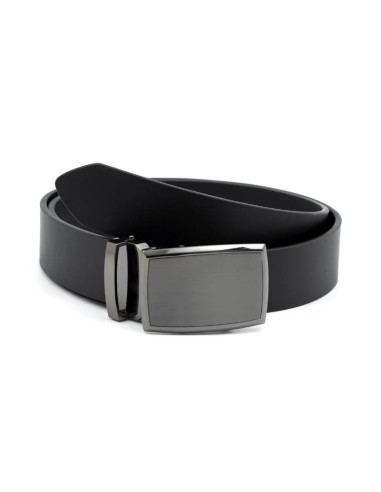 Ceinture en cuir noir B-LUKMAN-BLACK