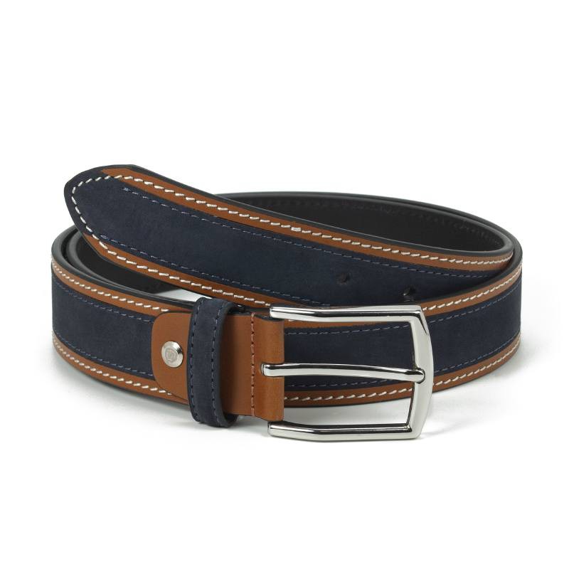 blue leather belt B-NOLISH-AZUL