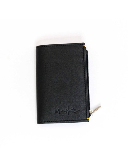 black leather wallet AC-MH-TOKYO-803-NEGRO