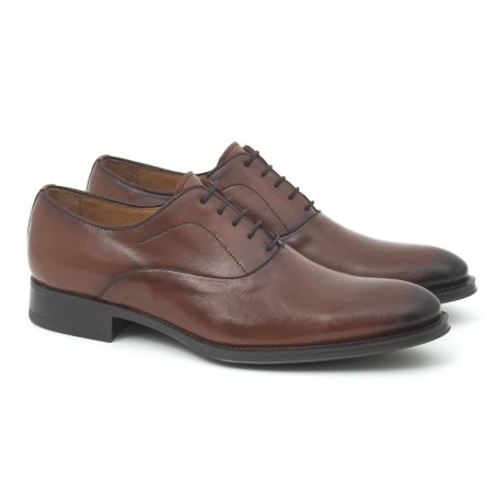 light brown leather oxford shoes BOTEMIL-CUERO