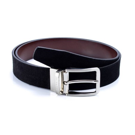 Ceinture daim et cuir réversibles cuir B-OTTERO-NEGRO-CUERO