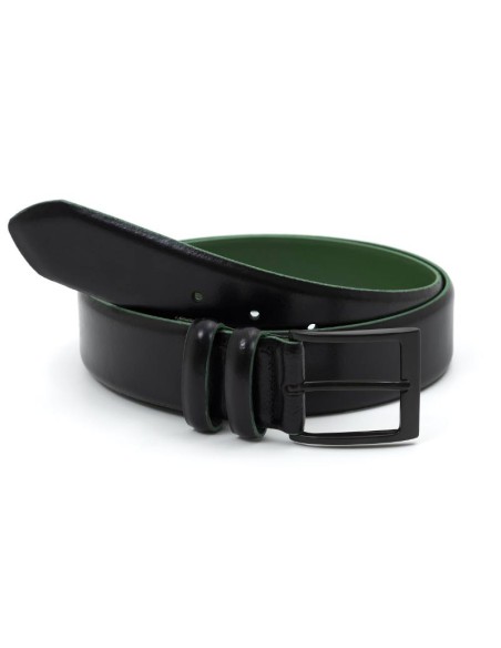 Ceinture en cuir noir B-PARAMORV-NEGRO