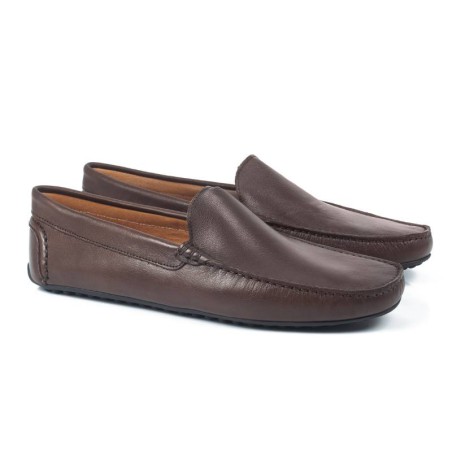 Mocassin en cuir marron BRAIT-MARRON