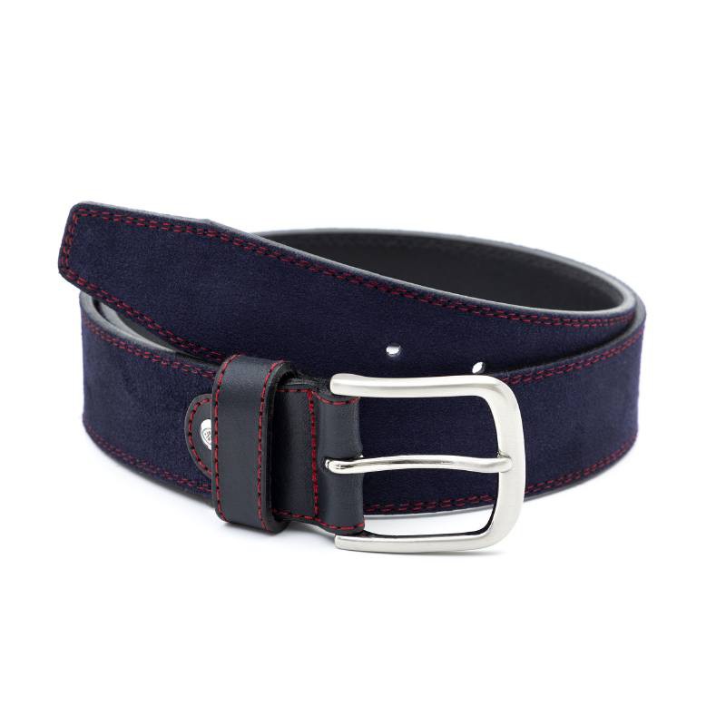 Ceinture suède bleu B-SENAT-AZUL