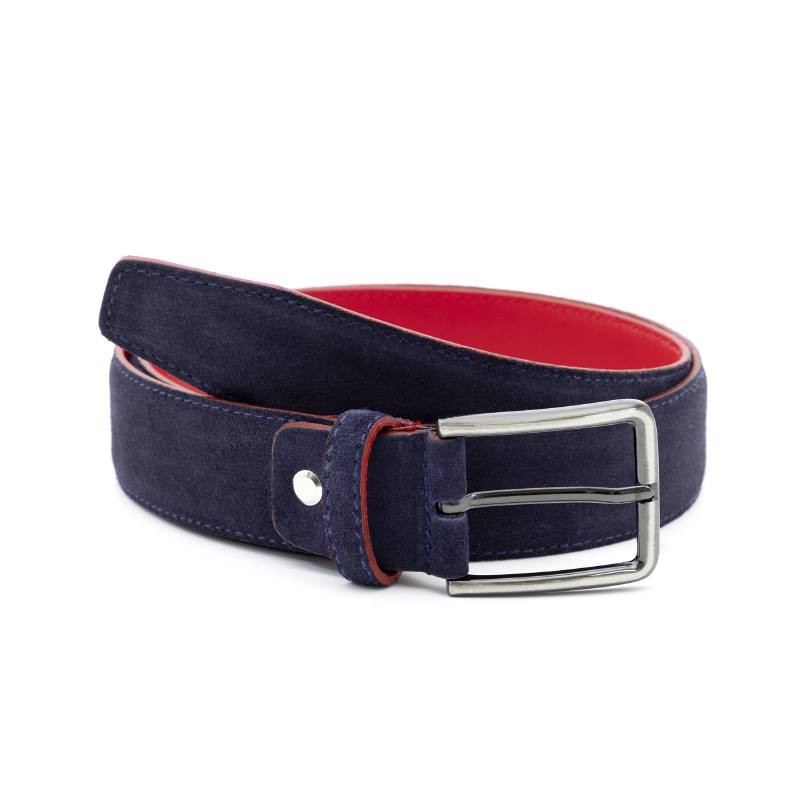 blue suede belt B-SIFRIDO-BLUE