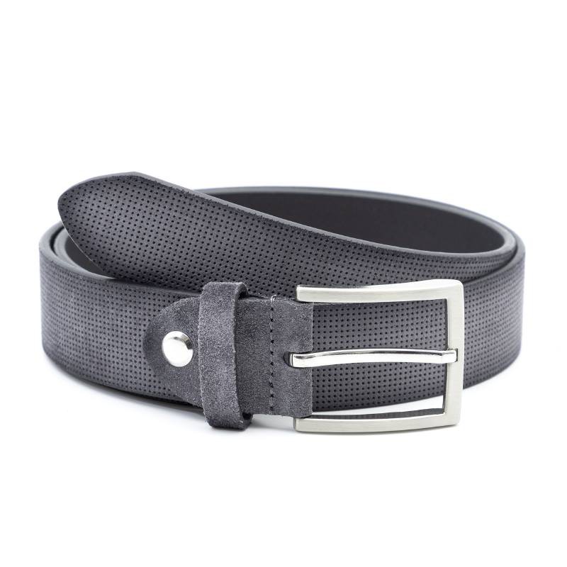 grey suede belt B-SORT-GREY