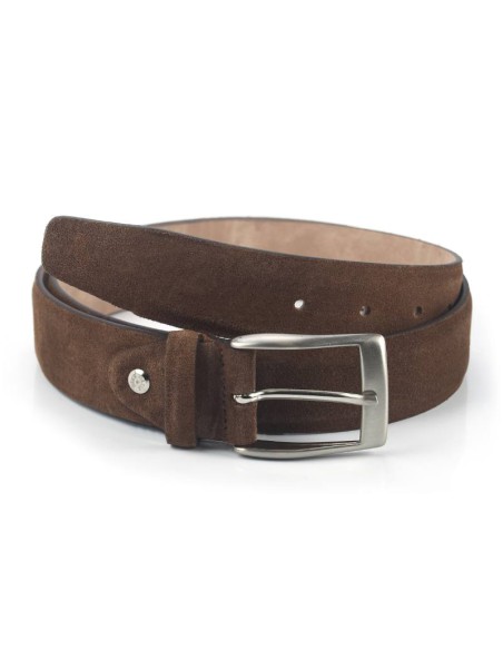 brown suede belt B-STRAUMEN-VISON