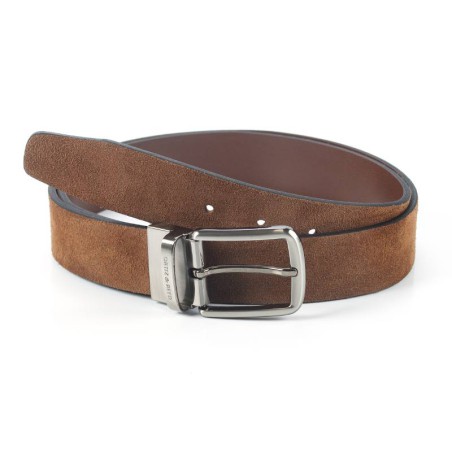 Ceinture suède marron B-STRUFFEL-CASTAGNA