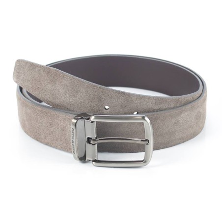 grey suede belt B-STRUFFEL-GRIS