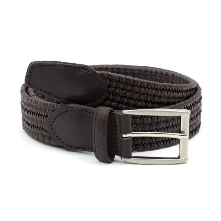 brown leather belt B-TRASMAN-MARRON