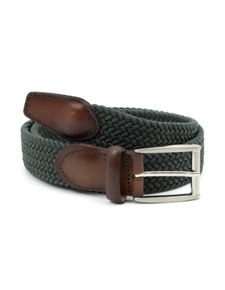 Ceinture tressé vert B-TRENMOR-FOREST