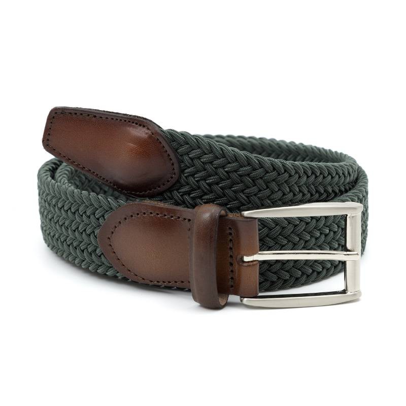 green braided belt B-TRENTMAN-FOREST