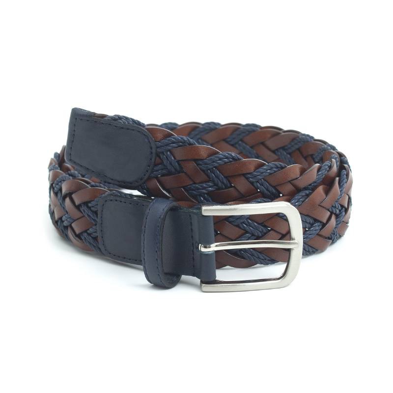 Ceinture tressé bleu B-TRONE-AZUL