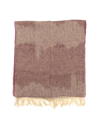 Foulard para mujer lisa en degradé color burdeos