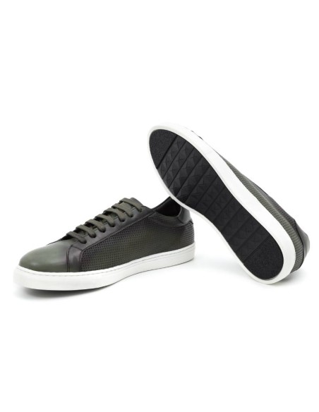 green leather sneakers CATANOR-VERDE