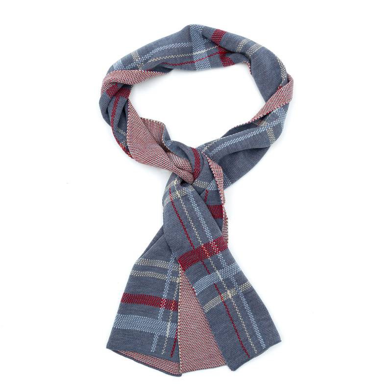 Foulard pour homme lisse bleu BUF-PARIS-AZUL