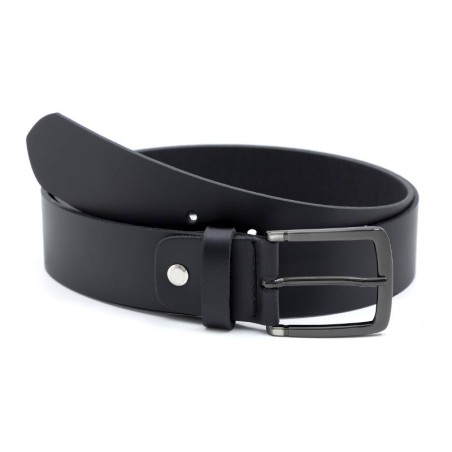 Ceinture en cuir noir B-VEKAN-NEGRO