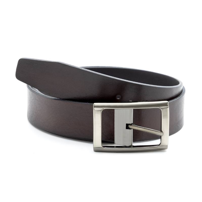 brown leather belt B-VILLA-MARRON-NEGRO