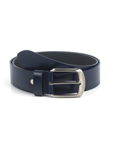 Ceinture en cuir bleu B-VONOR-NAVY