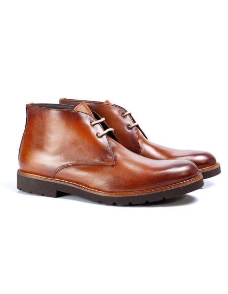 light brown leather boots CANTINA-CUERO