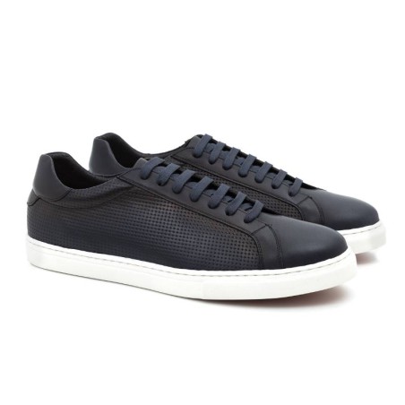 blue leather sneakers CATANOR-AZUL