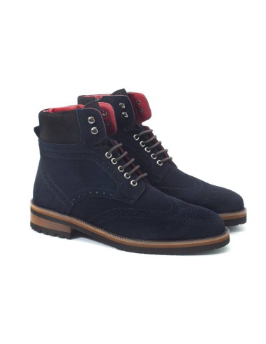 blue suede boots CR-22001-MARINO