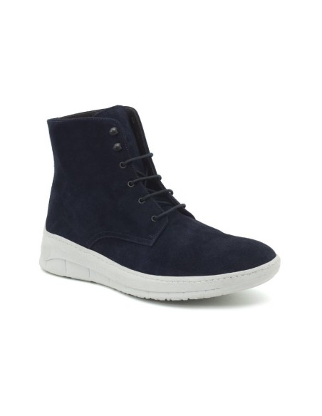 blue suede boots CR-22129-MARINO